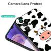 Black Tpu Case For Samsung Galaxy M53 M13 M62 A12 A22 A32 A42 A52 A72 4g 5g A20S Back coverCute Cow Stains Pattern