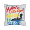Stupid Canadian Wolf Bird Says Ice Out Pillow Cover Retro Trendy Pillow Case Sofa Car Home Decor Soft Pillowcases Birthday Gift