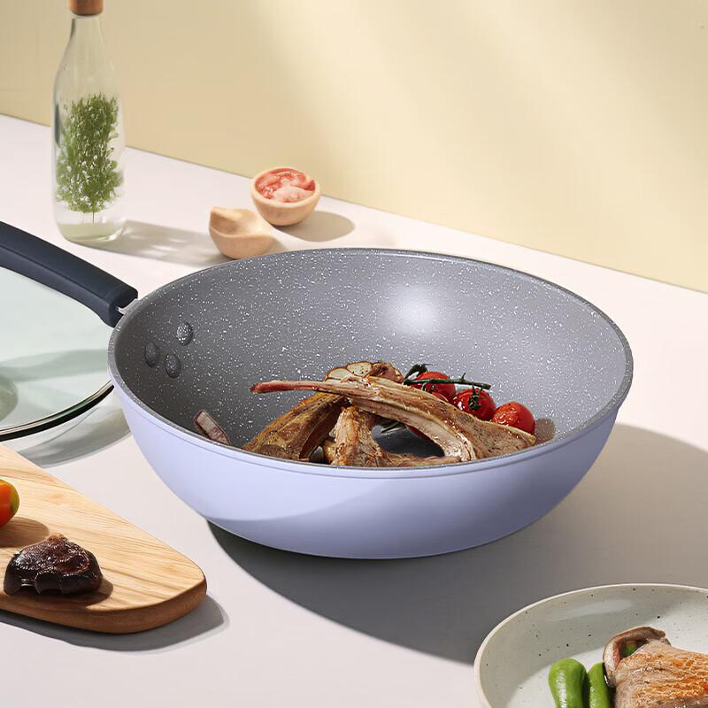 COOKER KING Craftsman Purple Maifan Stone Non-stick Wok