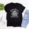 Flourish Blotts T-shirts Wizard Book Shop T Shirt Magic Wizard Vintage Tee Short Sleeve Women Tshirt HP Inspired Bookish T-Shirt