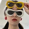 New Oval Sunglasses for Men Women Fashion Retro  Design Shades Eyewear Female Candy Color Goggle Uv400 Glasses De Sol