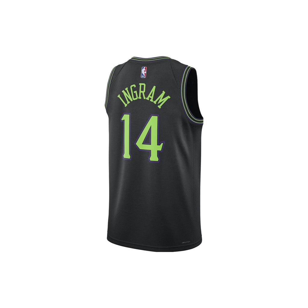 Nike Баскетбольная майка Dri-Fit Alphanumeric Print Colorblock City Edition сезона 2023/24 New Orleans Pelicans Brandon Ingram No. 14 DX8511-011