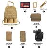 MOLLE Car Seat Back Organizer Tactical Vehicle Seat Panel Storage Bag with Multi EDC Pouch Phone Bag for Hunting Camping Travel