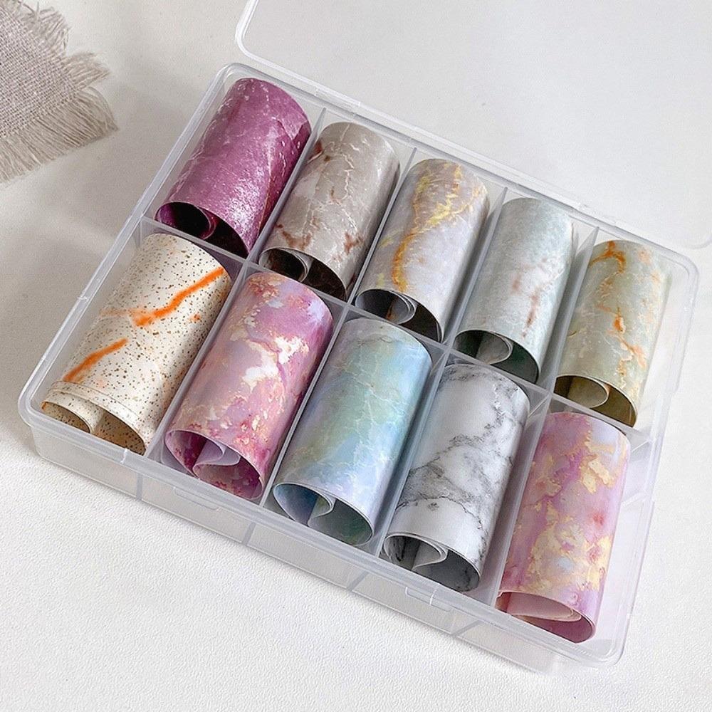 Stripe Pattern Nail Foils Lace Design Nail Art Stickers Professional Manicure Decals Manicure DIY