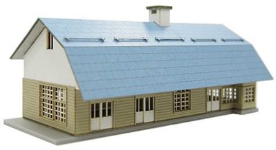 Advance N Gauge 1007 Деревянное здание станции тип Хоккайдо Структура (Набор бумаги)