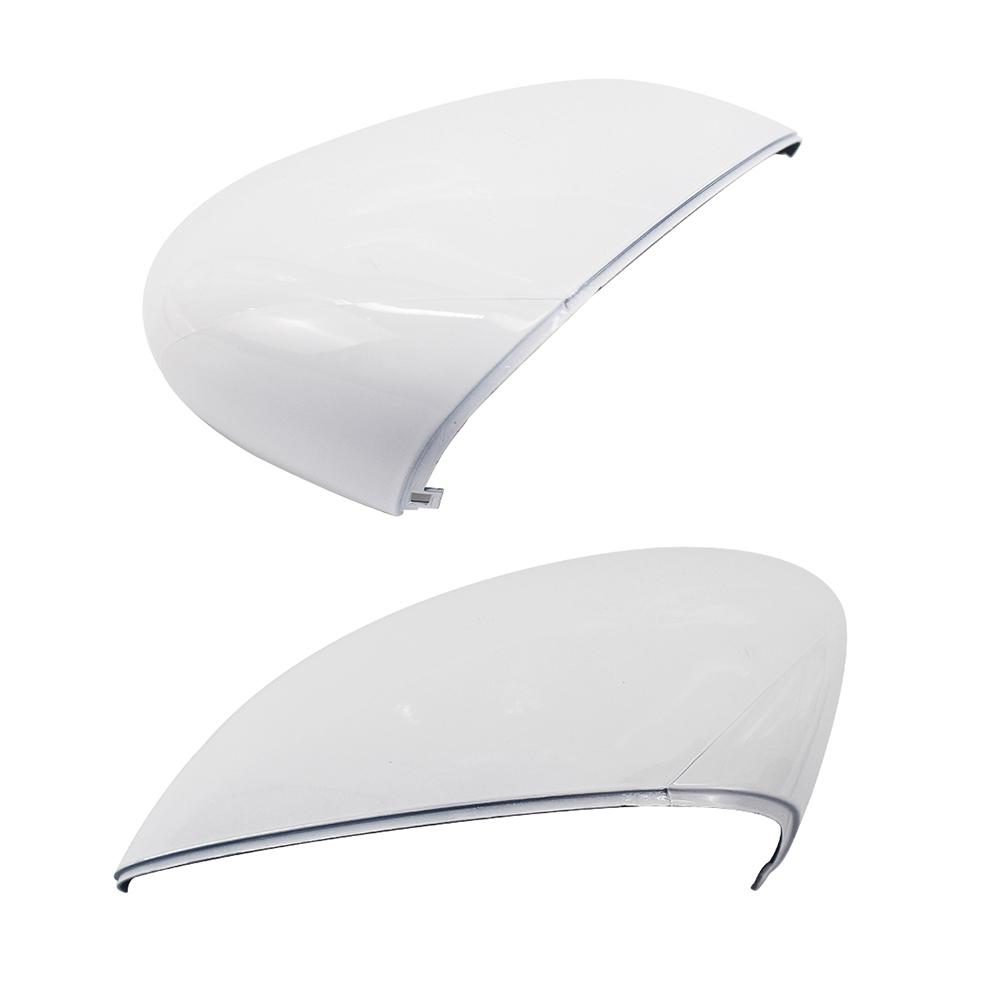 1Pcs Left/Right White Rearview Side View Mirror Replacement Cover Caps Case Shell For Ford For Fiesta 2008-2017 Car