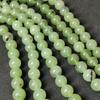 Smooth Round Dyed Prehnite Stone Beads, Dyed Stone Prehnite Beads, Jewelry Making Beads, 6mm 8mm 10mm Size, 14-15 Inch Strand Beads.