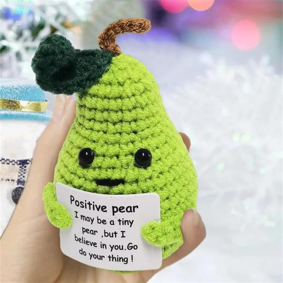 Вязаная игрушка из фруктовой шерсти. Украшение. Очаровательный внешний вид. Яркий цвет. Поощрение. Эмоциональная поддержка. Забавная мини-кукла, связанная крючком. Секс-одежда для взрослых.