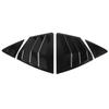 1 Pair Rear Side Window Louver Sturdy ABS Left Right Side Window Shutter Cover Trim for Camry XV80 Glossy Black
