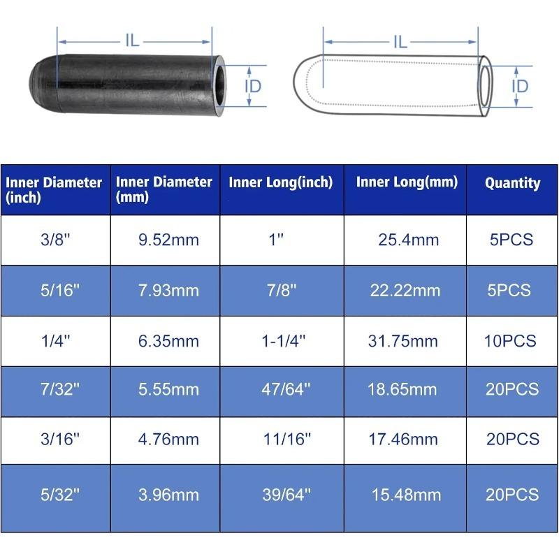 80pcs Vacuum Dust Cap Car Carburetor Hose Cover Kit Vacuum Cover Combination Automobile Accessories