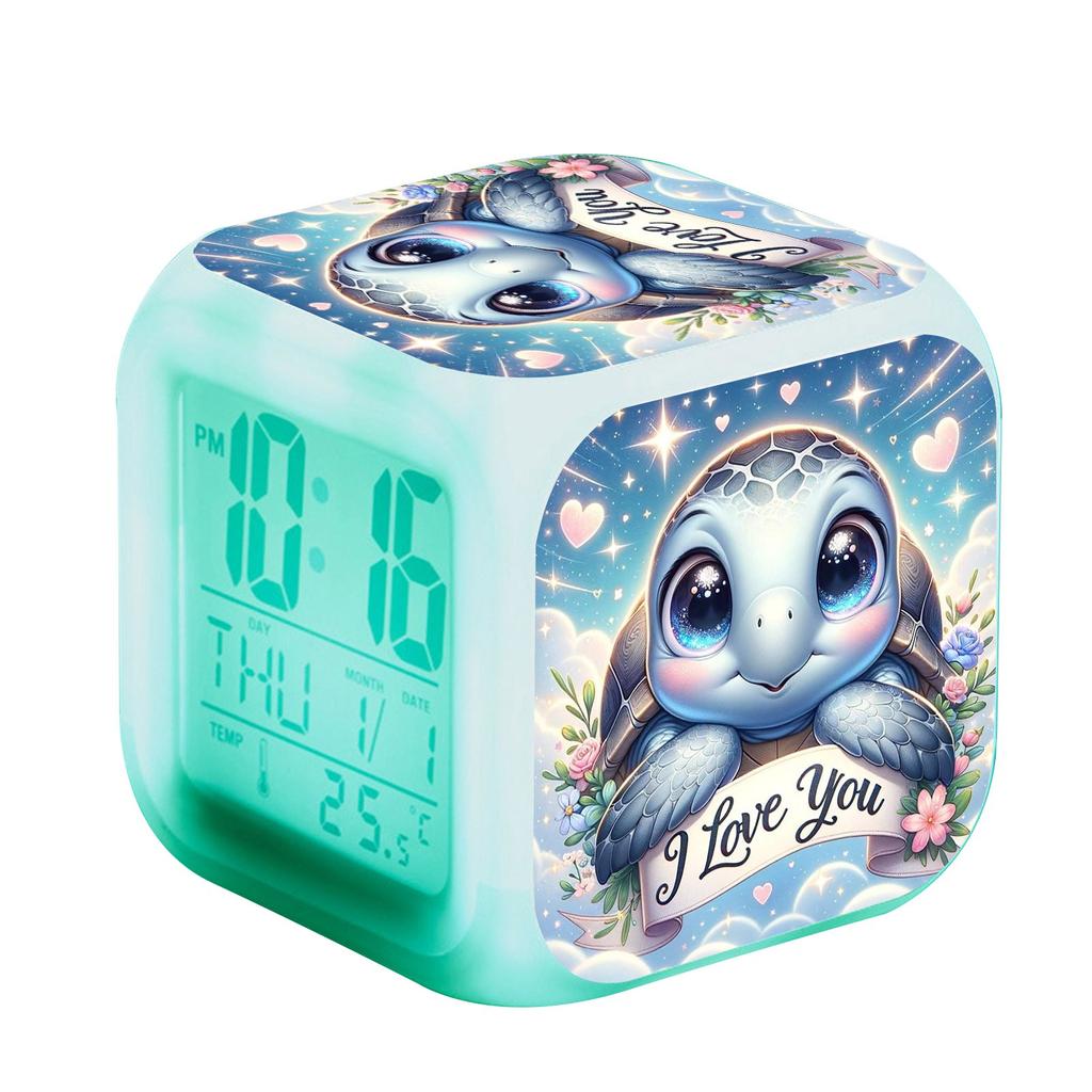 To Make A Picture Of The LED Luminous Digital Clock Gift Temperature Display Perpetual Calendar Night Light Alarm Clock