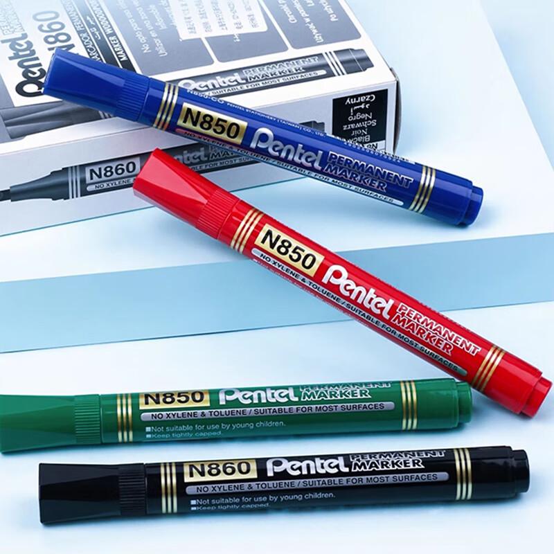 Маркер Pentel N860 Быстросохнущий на масляной основе с плоским наконечником