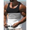 Color Block Striped 3D Print Tank Tops Summer Men's Fashion Streetwear