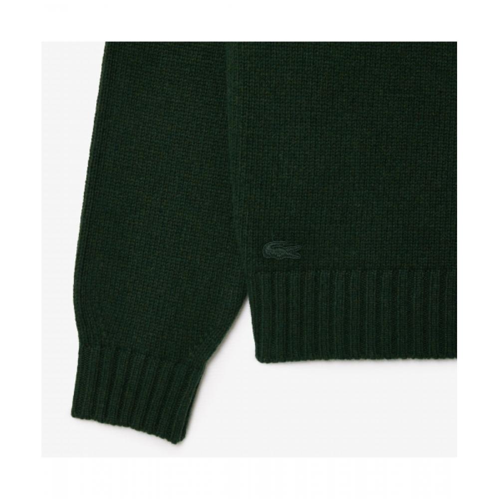Lacoste Мужской праздничный пуловер [темно-зеленый]