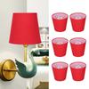 6PCS Barrel Shape Wall Light Chandelier Fabric Light Fixture Pendant Lamp Shade  Home Decoration