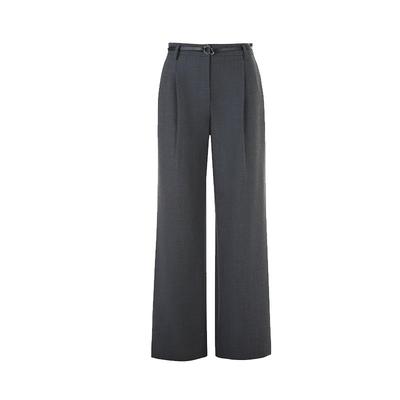 Брюки костюмные LANCY Wang Churan Collection из смесовой шерсти, серые