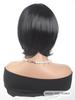 Короткие прямые парики боб для женщин, черные, коричневые, красные, синтетические, натуральные волосы, парик с челкой, термостойкие, для повседневного использования, для косплея