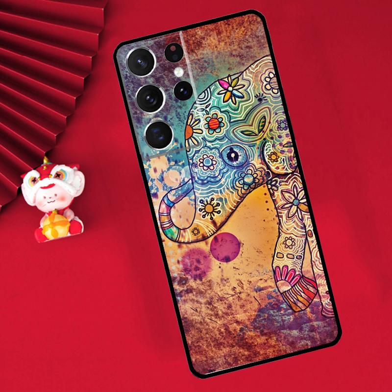 Baby Elephant Case For Samsung Galaxy S25 S26 Ultra S21 S22 S20 S23 S24 Ultra Plus S10 S25 FE Cover Funda