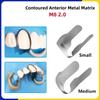 30Pcs Azdent Dental Matrix Contoured Anterior Metal Matrix Bands Sectional Matrix System Upper Anterior Teeth Matrices Dentistry