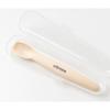 UBMom Silicone Baby Food Spoon + Case Set, Beige (Spoon), 1 Set