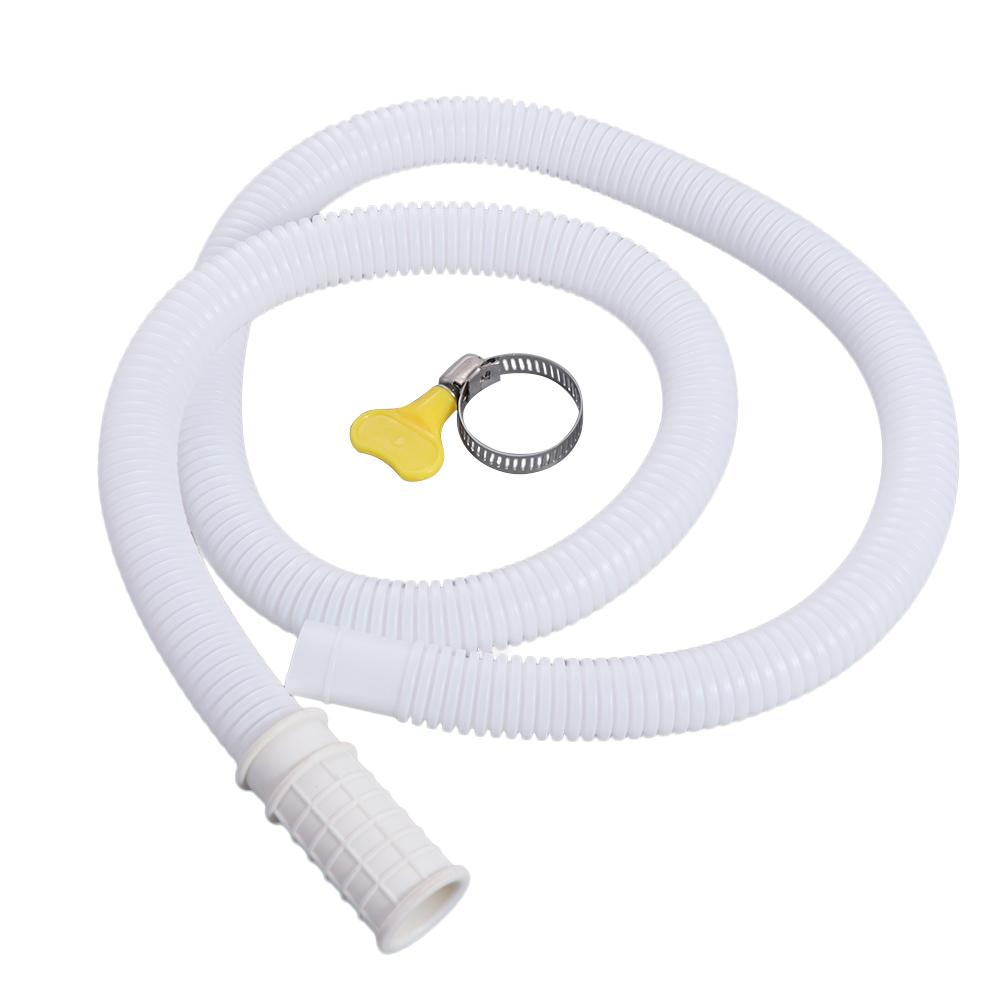 Flexible Air Conditioning Drain Tube White Faucet Extension Connector Hose  Bathroom