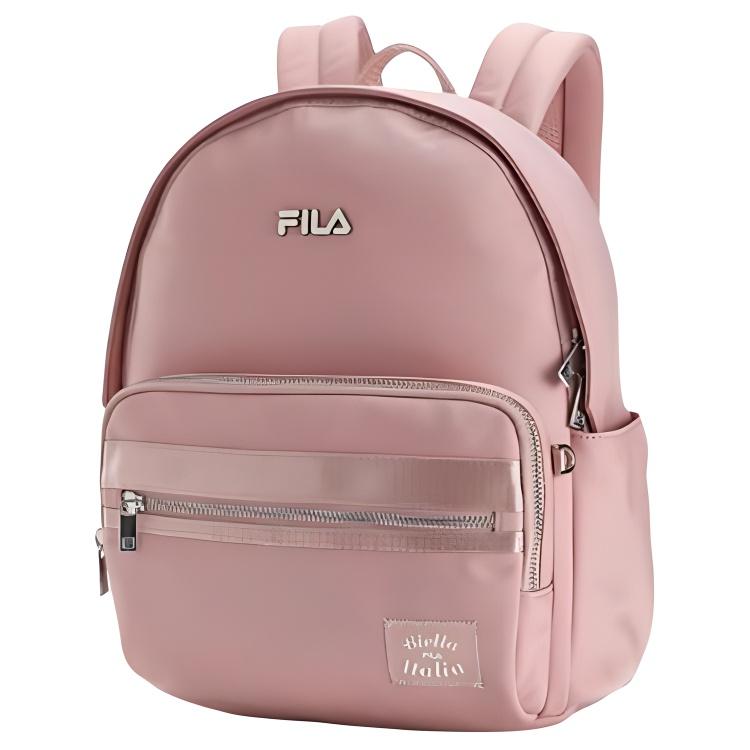 Fila Logo Zipper Fabric Backpack Mini Women backpack Nude-Pink F13W519166F-PK