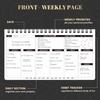 Weekly Planner 2026 - Spiral Bound, 11.2'' x 6.3'', Undated Daily Productive Weekly Planner, 55 Weeks