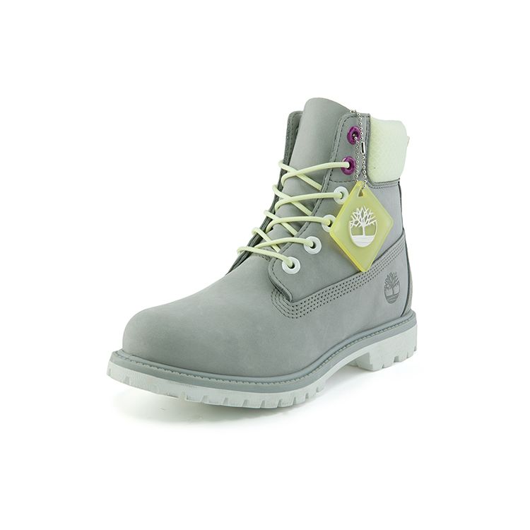 Timberland 6 Inch Outdoor Casual Short Martin Boots Wide Version Women Boots Gray A2HWUW