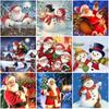 Santa Claus DIY 5D Diamond Painting Full Round Drill Rhinestones Mosaic Christmas Diamond Embroidery Cross Stitch Kits Wall Art