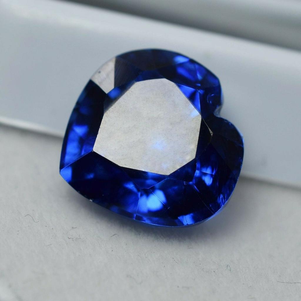 10 Carat Natural Blue Tanzanite Heart Cut Untreated Loose Gemstone
