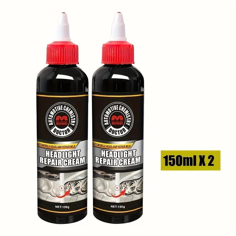 Крем для ремонта фар: Восстанавливает окисленные, пожелтевшие, поцарапанные, мутные фары - Усиливает эффект кристалла