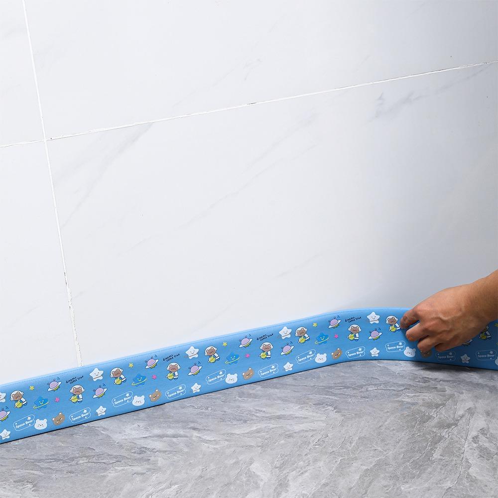 2M/Roll DIY Thickened Wall Base Self Adhesive Anti-collision Skirting Line Soft Wall Sticker Living Room