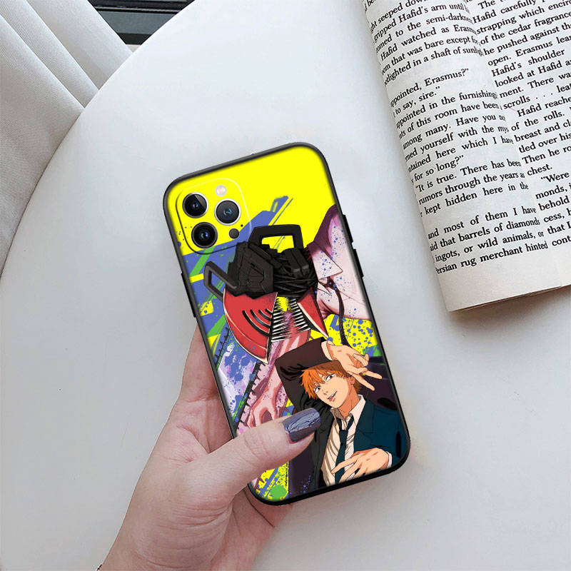 Чехол для телефона ED13 Chainsaw Man для iPhone 6 6s 7 8 11 12 13 14 15 XS Pro Max XR X SE Samsung S20 S21 S22 S23 S24 FE Ultra Plus Lite S21S A55
