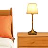 Dimmable Table Lamp Desktop Lamp Touch Control Vintage Atmosphere Light USB Rechargeable Fabric Lampshade for Bedroom Study Room