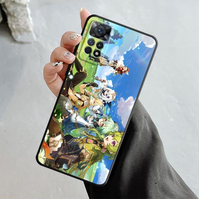 Чехол Genshin Impact Kamisato Ayaka Xiao для Xiaomi Redmi Note 12 11t 11s 11 10 8 Pro 9 9s 9t 8t для Mi 10 8 9a 9c 10c 12c K40