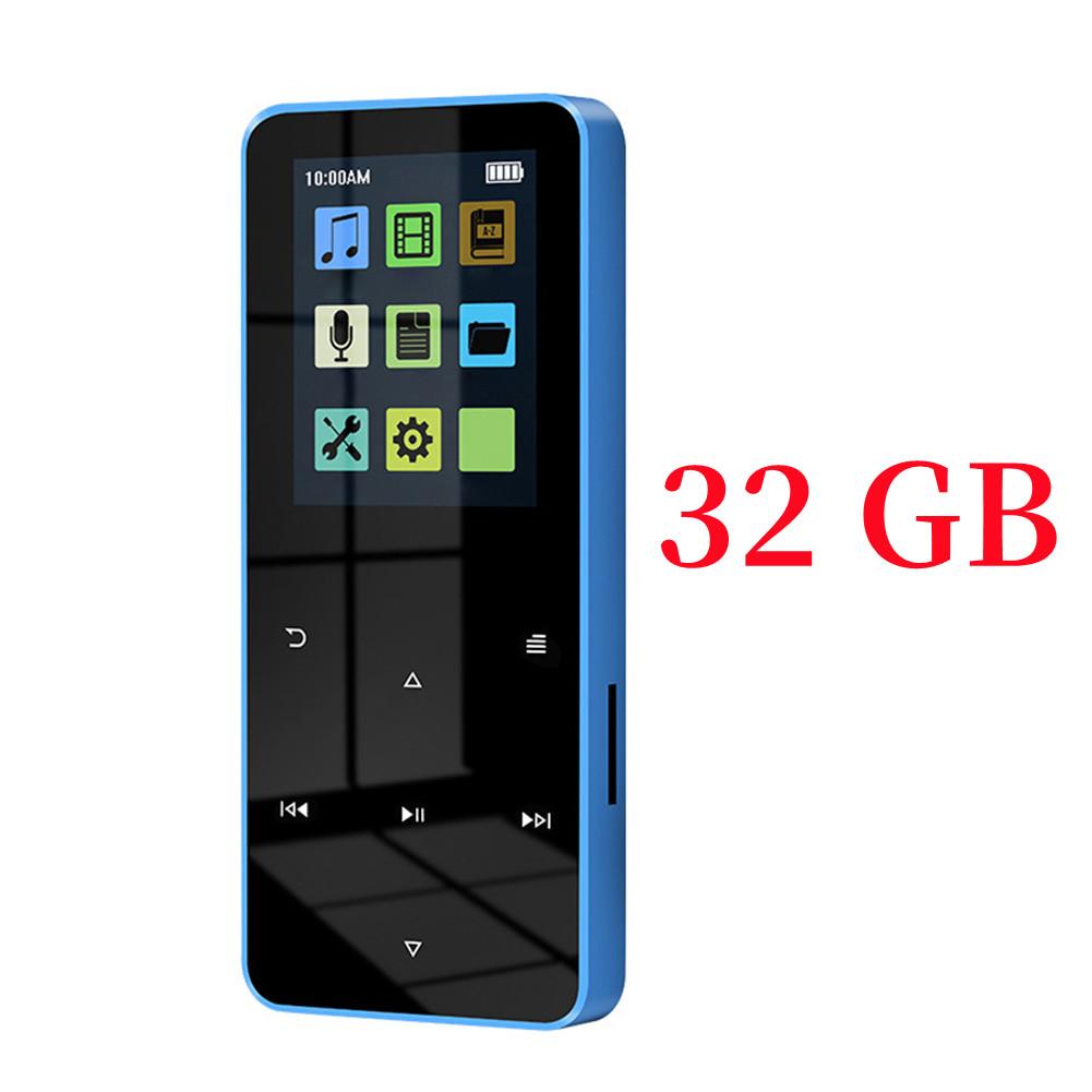 Mp3/mp4-плеер со встроенным динамиком Bluetooth 5.0, сенсорная клавиша, FM-радио, воспроизведение видео, электронная книга, Hi-Fi, металлический мини-плеер Walkman, поддержка Tf-карты