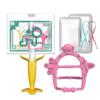 Anjou Teething Set of 2 (banana + Bracelet) - Case 2p + Clip 2p (color Random), Banana + Bracelet Monkey (pink), Korean Baby Products