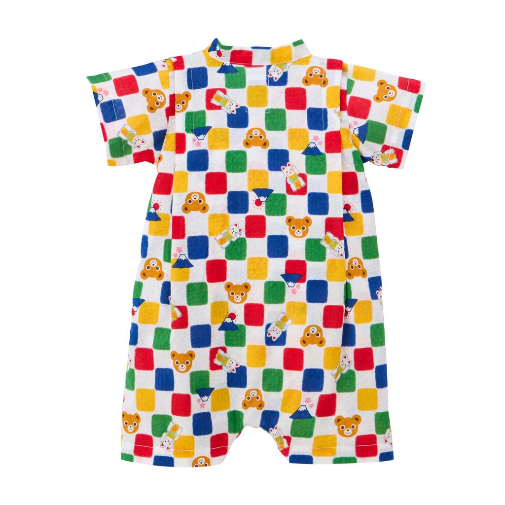 Jinbei All Short Made in Baby S White [MIKI HOUSE] Rompers, Sleeves, Japan, Boys, Girls, Newborns, Babies, Kids, Clothes, Children's Clothes,