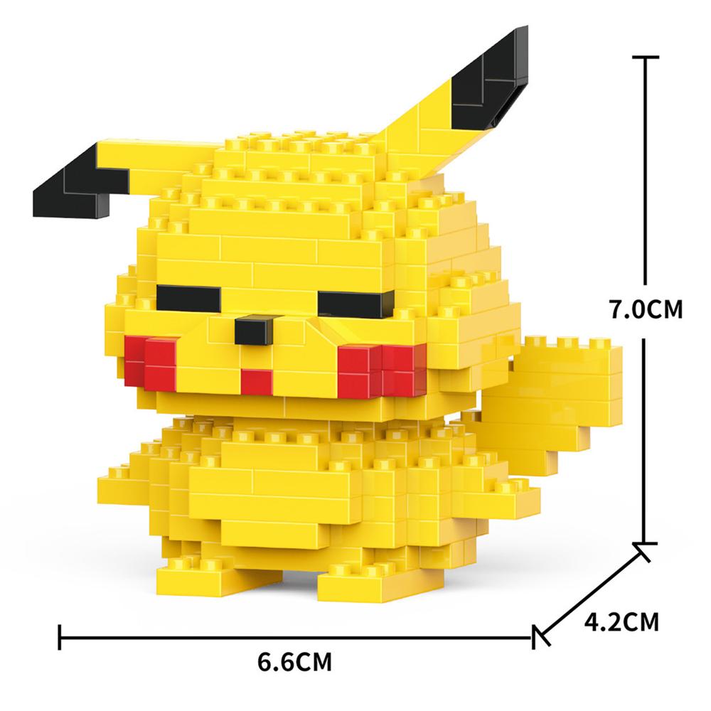 Cartoon Anime Blocks Kuromi My Melody Cinnamoroll Mouse Building Blocks Doll Toy Kids Birthday Gift