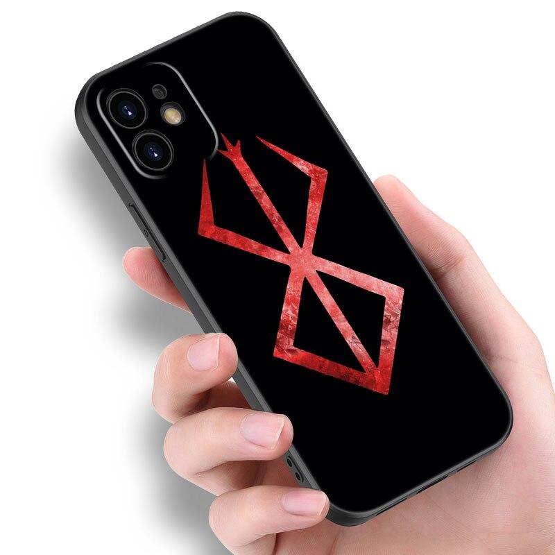 Чехол для телефона «Аниме Берсерк Кишки» для Apple iPhone 14 13 12 Mini 11 Pro Max 7 8 XR X XS 7 8 Plus SE 2020 2022, черный мягкий чехол