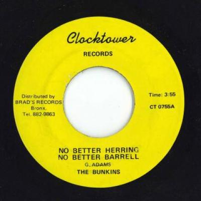 7-дюймовая пластинка BUNKINS - No Better Herring No Better Barrell CT0755 Clocktower США 1974 г. Регги, Ска и Даб из США