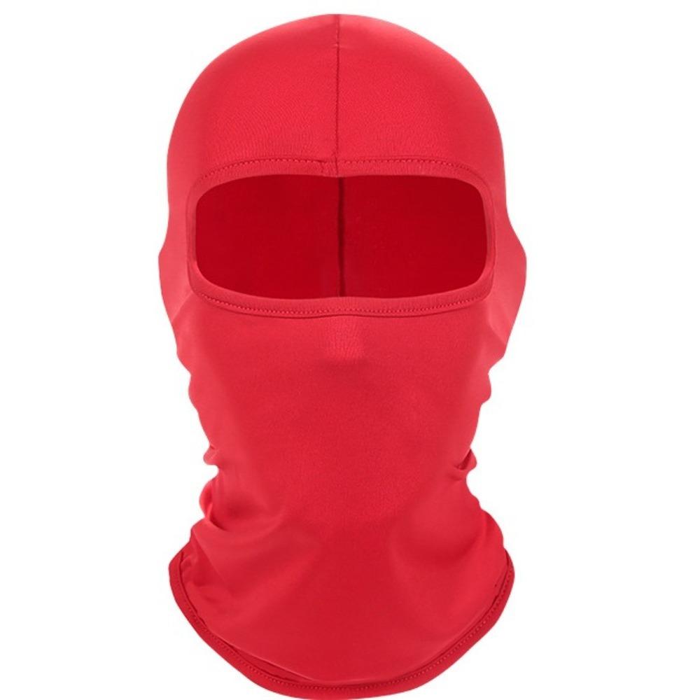 Балаклава с защитой от ультрафиолета, однотонная, полнолицевая велосипедная шапка, новая полнолицевая маска для шеи, унисекс