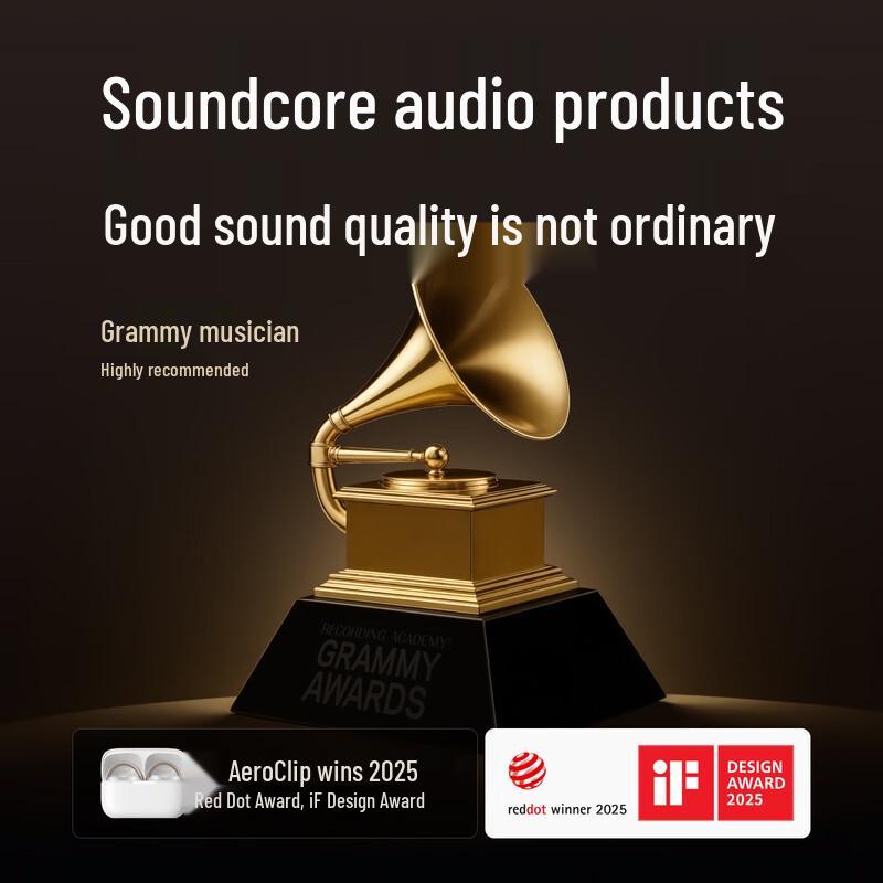 Спортивные Bluetooth-наушники SoundCore AeroClip с открытым дизайном