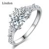 Классическое кольцо Lindon из медного сплава с цирконием, женские ювелирные изделия, свадебный подарок для вечеринки