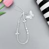 Detachable Love-heart Butterfly Phone Keychain Cartoon Phone Chain Wrist Strap  for Women Girls