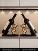 Elegant Stone Entryway Sideboard & Wine Rack Cabinet