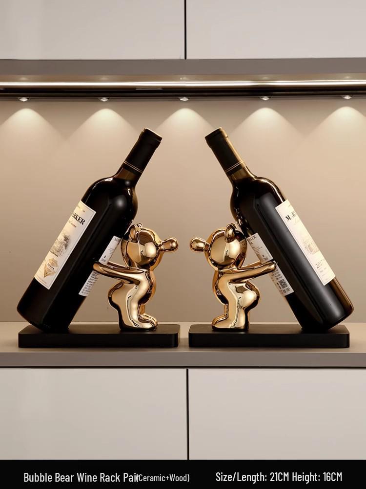 Elegant Stone Entryway Sideboard & Wine Rack Cabinet