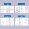 Function Multipurpose Springhall Angle Geometric Drawing Template Circle Maker Drawing Ruler Multifunctional Drawing Ruler