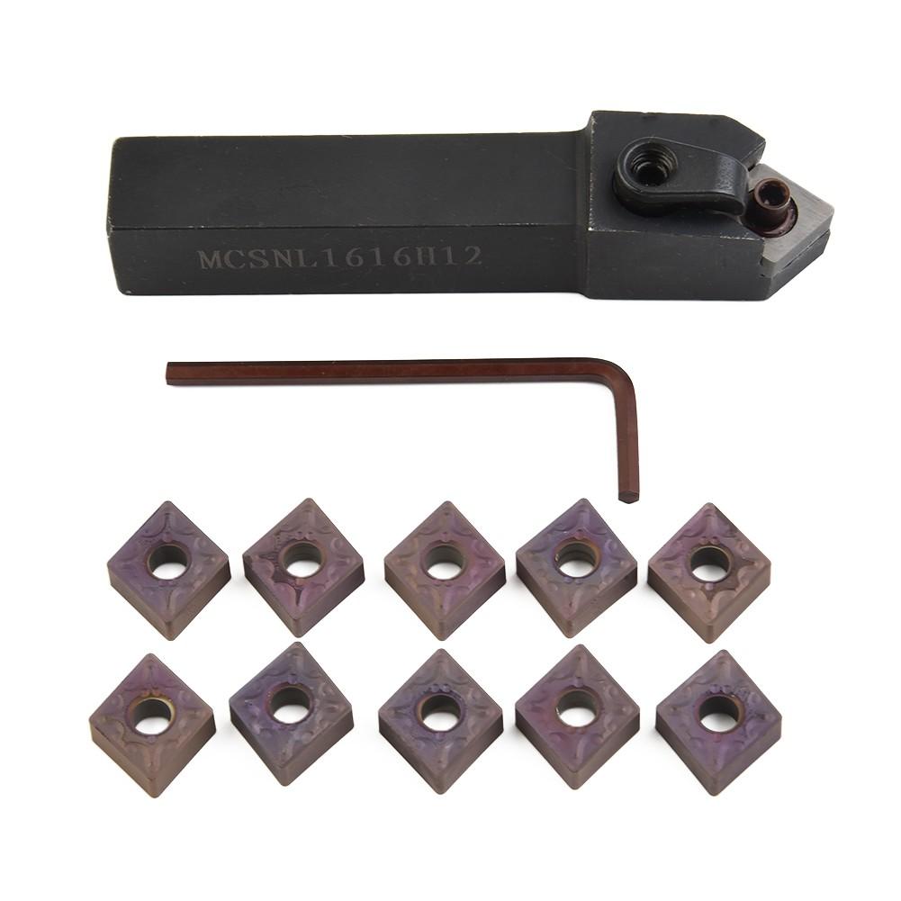 Держатель токарного резца MCSNL1616H12 + 10 шт. CNMG120408-MA VP15TF твердосплавный rt