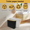 Корзина для туалетной бумаги большой вместимости, держатель для туалетной бумаги с крышкой, складной, дышащий шкафчик для хранения туалетной бумаги для ванной комнаты